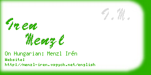 iren menzl business card