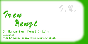 iren menzl business card